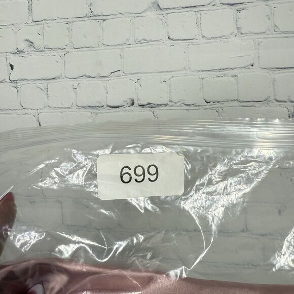 Mini Dress Women Size 2X Rose Gold Empire Babydoll Silky Satin Party Night Y2K - Picture 11 of 11